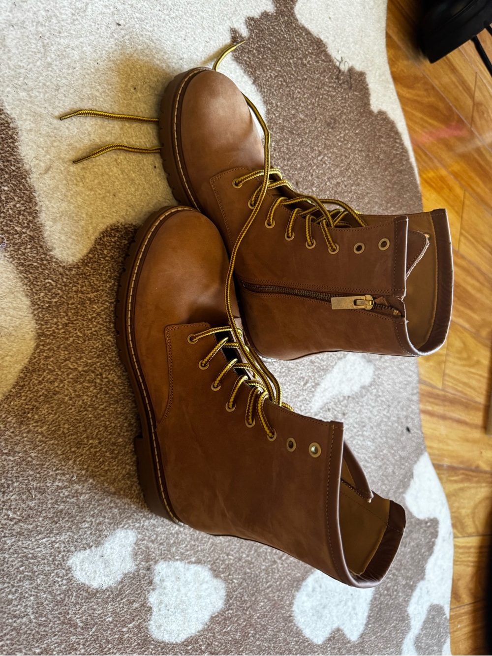 Thursday Tan Nubuck Combat Boot
